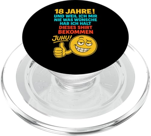 18. Geburtstag Junge Mädchen 18 Jahre 2007 Lustig Geschenk PopSockets PopGrip für MagSafe 18. Geburtstag Junge Mädchen 18 Jahre 2007 Lustig Geschenk PopSockets PopGrip für MagSafe von Geburtstagsgeschenk Damen Herren 2007 Geschenkidee