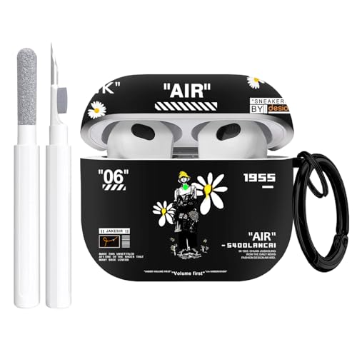 Gedicht AirPods 3 Hülle, Cartoon-Muster, TPU, stoßfest, für Herren und Damen, mit Schlüsselanhänger-Karabiner und Reinigungsset, für AirPods 3, Drahtloses Aufladen Gedicht AirPods 3 Hülle, Cartoon-Muster, TPU, stoßfest, für Herren und Damen, mit Schlüsselanhänger-Karabiner und Reinigungsset, für AirPods 3, Drahtloses Aufladen von Gedicht