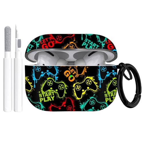 Gedicht Airpods Pro 2 Hülle, niedliches Game-Controller-Muster, TPU, weiche Hülle, stoßfest, mit Reinigungsset und Schlüsselanhänger Gedicht Airpods Pro 2 Hülle, niedliches Game-Controller-Muster, TPU, weiche Hülle, stoßfest, mit Reinigungsset und Schlüsselanhänger von Gedicht