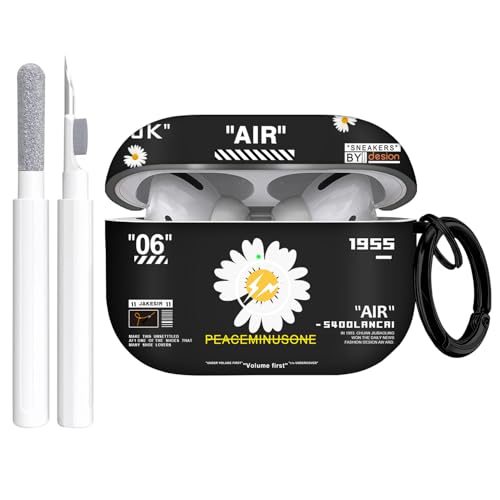 Gedicht Airpods Pro Hülle, Chrysantheme Muster TPU Soft Case, Stoßfest für Airpods Pro 2019, Cleaner Kit & Schlüsselanhänger Gedicht Airpods Pro Hülle, Chrysantheme Muster TPU Soft Case, Stoßfest für Airpods Pro 2019, Cleaner Kit & Schlüsselanhänger von Gedicht