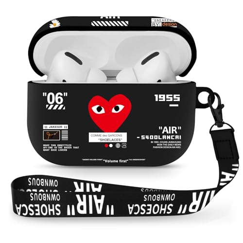 Gedicht Schutzhülle für Airpods Pro, süßes cooles rotes Herzmuster, TPU, weiche Hüllen für Airpods Pro 1. Generation, stoßfest, für Airpods Pro 2019, mit Umhängeband und Schlüsselanhänger Gedicht Schutzhülle für Airpods Pro, süßes cooles rotes Herzmuster, TPU, weiche Hüllen für Airpods Pro 1. Generation, stoßfest, für Airpods Pro 2019, mit Umhängeband und Schlüsselanhänger von Gedicht