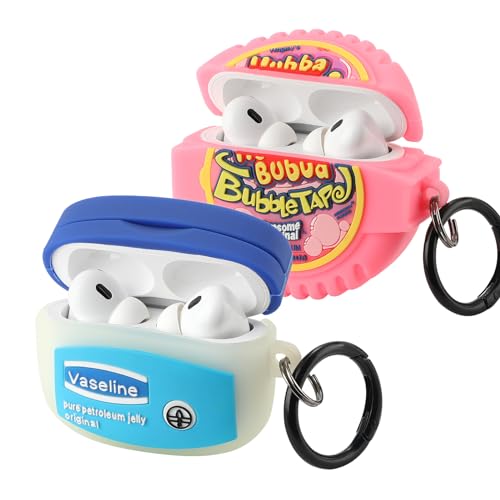 Gedicht Schutzhülle für Airpods Pro 2. Generation, lustiges 3D-Cartoon-Blasengummi-Design, Silikon, weiche Hüllen mit Schlüsselanhänger Gedicht Schutzhülle für Airpods Pro 2. Generation, lustiges 3D-Cartoon-Blasengummi-Design, Silikon, weiche Hüllen mit Schlüsselanhänger von Gedicht