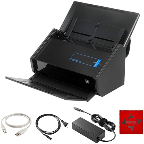 Gedikum Fujitsu IX500 ScanSnap USB High-Speed Cloud-fähiger Scanner für Dokumente, Fotos und Belege für Mac & PC – 1 Jahr Garantie – ADF mit Duplex-Scan-(Generalüberholt) von Gedikum