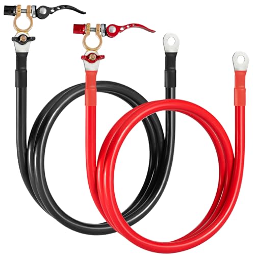 Gedlex Batteriekabel 25mm2 mit Batteriepolklemmen, 3AWG Sauerstofffreier Kupferkabel 1m, Max. Strom 120A, Nennspannung 300V, 25mm² Batterie Kabel für 12V 24V Autobatterie, Schnittstelle M10 M8 Gedlex Batteriekabel 25mm2 mit Batteriepolklemmen, 3AWG Sauerstofffreier Kupferkabel 1m, Max. Strom 120A, Nennspannung 300V, 25mm² Batterie Kabel für 12V 24V Autobatterie, Schnittstelle M10 M8 von Gedlex