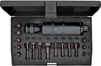 GEDORE Schraubenlösersatz 1/2, 18-teilig, umstellbar für Rechts- und Linksgang (6654600) von Gedore
