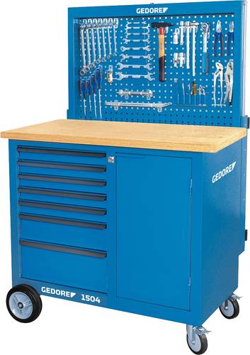 Gedore 6624450 BR 1504 0511L -Rollwerkbank mit Rückwand (B x H x T) 1100 x 985 x 550mm von Gedore