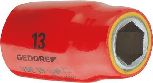 Gedore VDE 19 10 6122510 VDE-Steckschlüsseleinsatz 10 mm 1/2 (12.5 mm) von Gedore