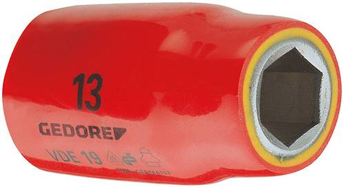 Gedore VDE 19 10 6122510 VDE-Steckschlüsseleinsatz 10mm 1/2  (12.5 mm) von Gedore