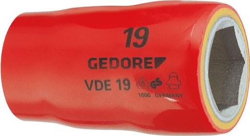 Gedore VDE 19 19 6123320 VDE-Steckschlüsseleinsatz 19 mm 1/2 (12.5 mm) von Gedore