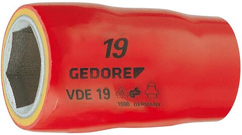 Gedore Vde 19 22 Vde-Steckschl ?Sseleinsatz 1/2 6-Kant 22 Mm Gedore Vde 19 22 Vde-Steckschl ?Sseleinsatz 1/2 6-Kant 22 Mm von Gedore