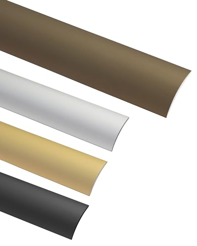 Gedotec Übergangsprofil Laminat - Vinyl Übergangs-Schiene selbstklebend Bodenprofil gewölbt | MADE IN GERMANY | Alu Bronze eloxiert | Profil 30 x 1000 mm | 1 Stück - Ausgleichsprofil Aluminium von Gedotec