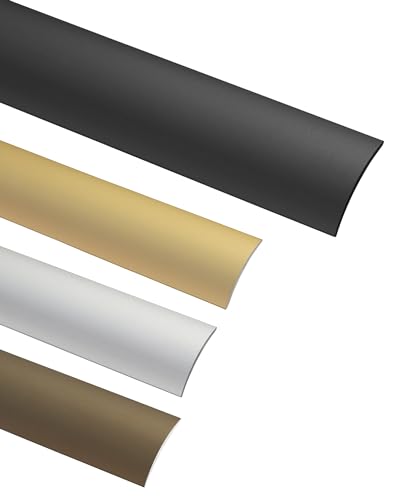Gedotec Übergangsprofil Laminat - Vinyl Übergangs-Schiene selbstklebend Bodenprofil gewölbt | MADE IN GERMANY | Alu Schwarz eloxiert | Profil 30 x 1000 mm | 1 Stück - Ausgleichsprofil Aluminium Gedotec Übergangsprofil Laminat - Vinyl Übergangs-Schiene selbstklebend Bodenprofil gewölbt | MADE IN GERMANY | Alu Schwarz eloxiert | Profil 30 x 1000 mm | 1 Stück - Ausgleichsprofil Aluminium von Gedotec