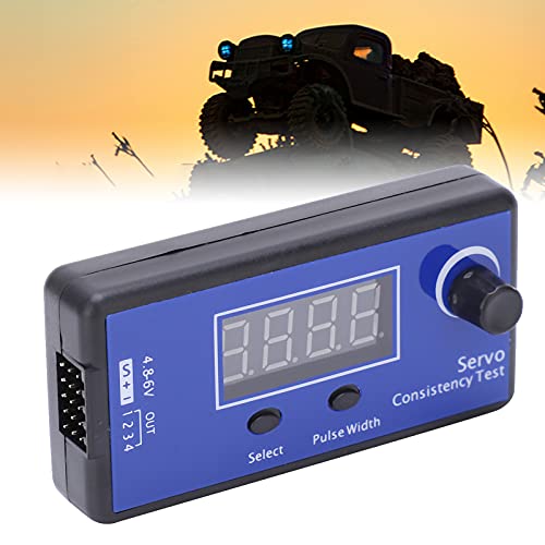 RC Digital Servo Tester, Synchronausgang Servo Tester für RC Hubschrauber Flugzeug Auto für RC Auto Modell Flugzeugmodell und Schiffsmodell Lenkgetriebe RC Digital Servo Tester, Synchronausgang Servo Tester für RC Hubschrauber Flugzeug Auto für RC Auto Modell Flugzeugmodell und Schiffsmodell Lenkgetriebe von Gedourain