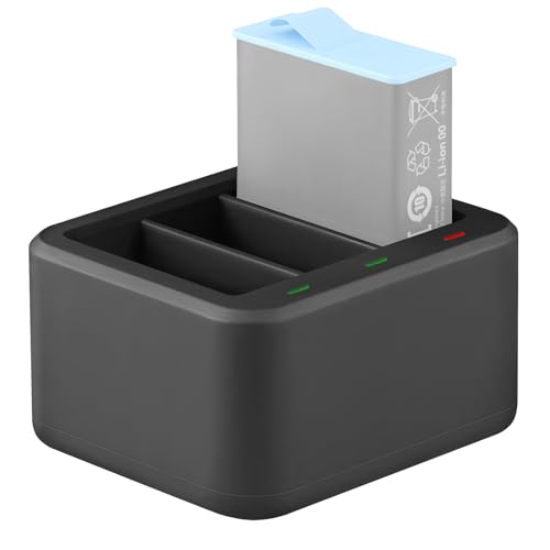 GeeKam 3-Kanal-Ladegerät für GoPro Hero 9/10, voll kompatibel mit GoPro Hero 9/10 Akku von GeeKam