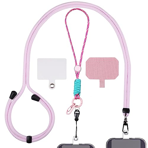 GeeRic Handykette Universal(2 Packs),Handyband Einstellbar Halsband, Umhängeband Kompatibel mit Alle Smartphone von GeeRic