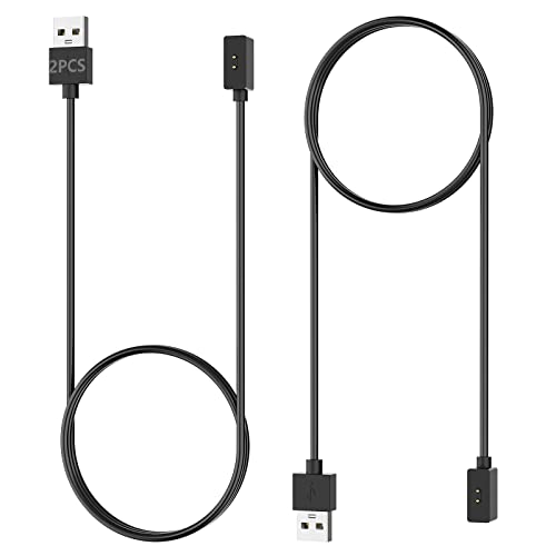 GeeRic Ladegerät Kompatibel Xiaomi Mi Band 8 Ladekabel [2 Stück],Ersatz USB Premium Ladegerät Kabel Ladestation Charger Dock Adapter Stand für Xiaomi MI Band 8 von GeeRic
