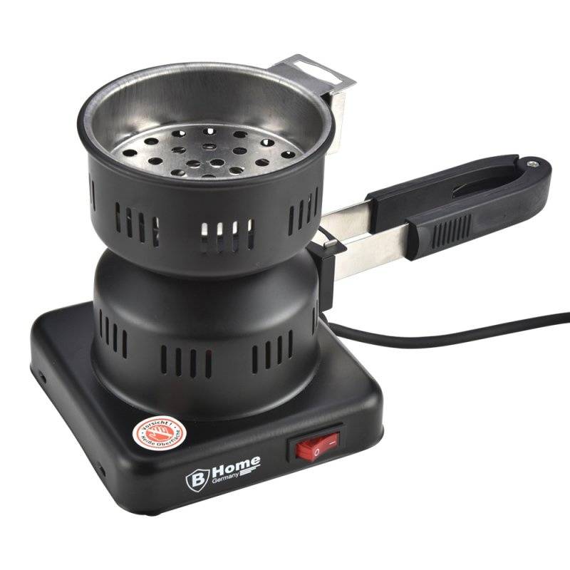 Elektrischer Shisha Kohleanzünder Kohle Brenner mit Greifzange"Hookah"450W von Geeek