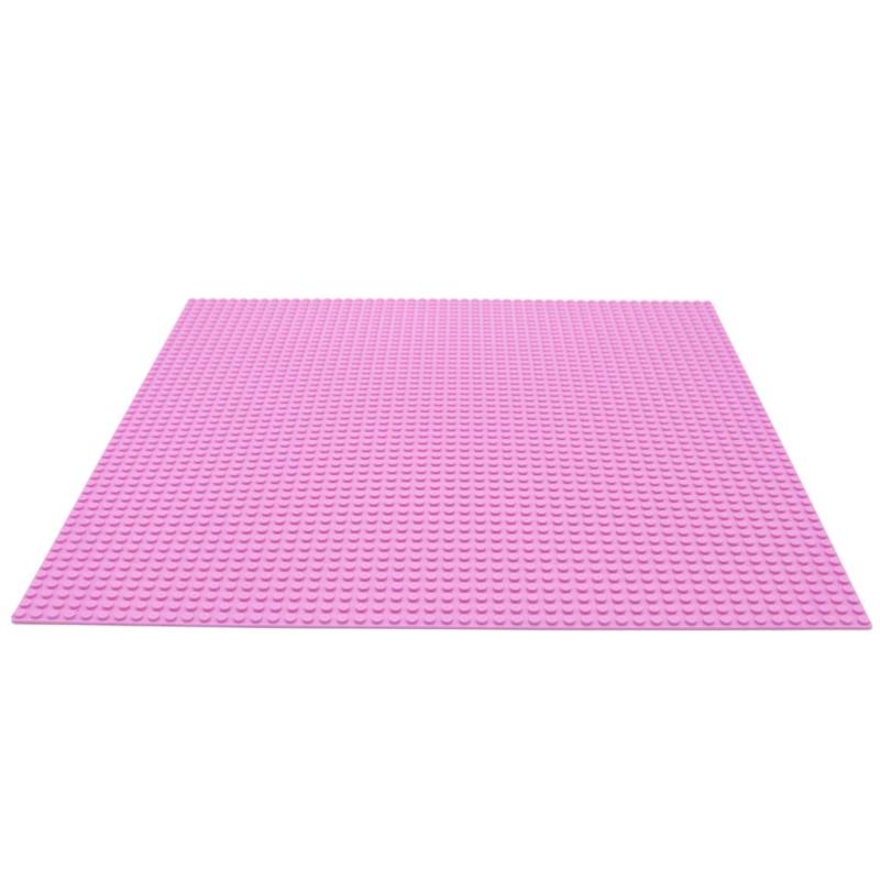 Große Grundplatte Bauplatte für Lego Bausteine Rosa 50 x 50 von Geeek