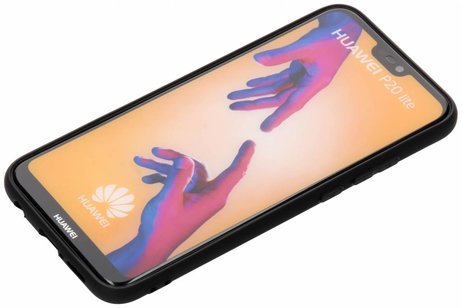 Mattschwarz Silikon TPU Case Huawei P20 Lite von Geeek