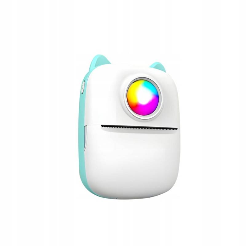 Mini-Fotodrucker für Smartphone Blau – Taschendrucker – Tragbarer Drucker – Mobiler Fotodrucker – USB wiederaufladbar – Bluetooth von Geeek