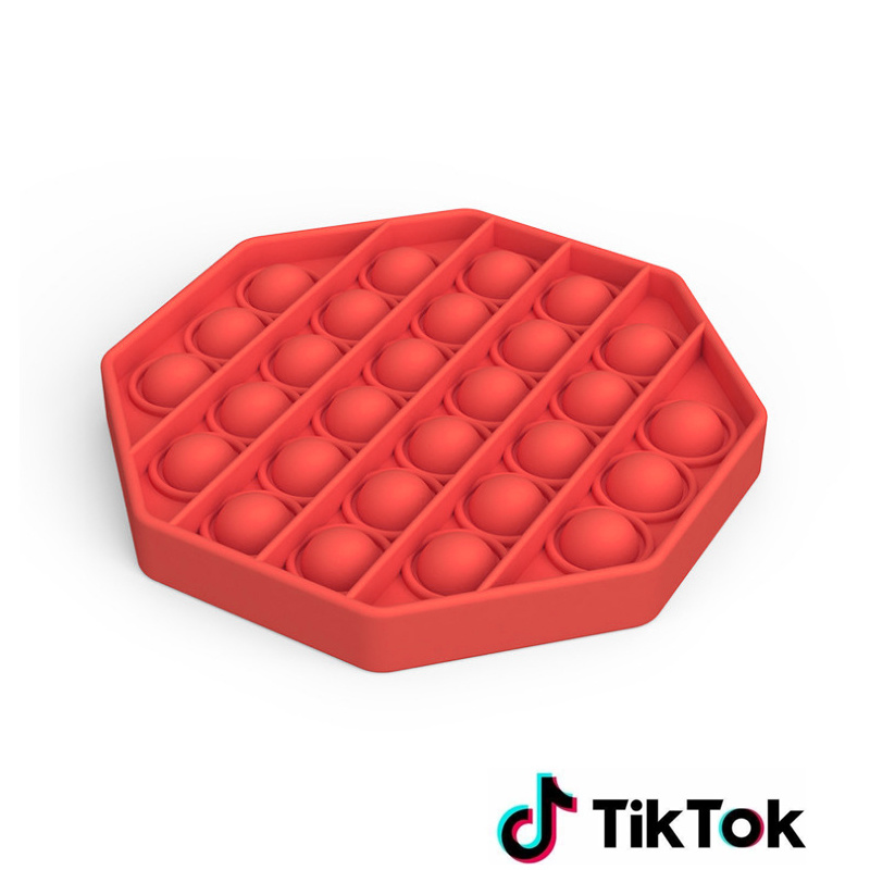 Pop it Fidget Toy - Bekannt aus TikTok - Hexagon - Rot Pop it Fidget Toy - Bekannt aus TikTok - Hexagon - Rot von Geeek
