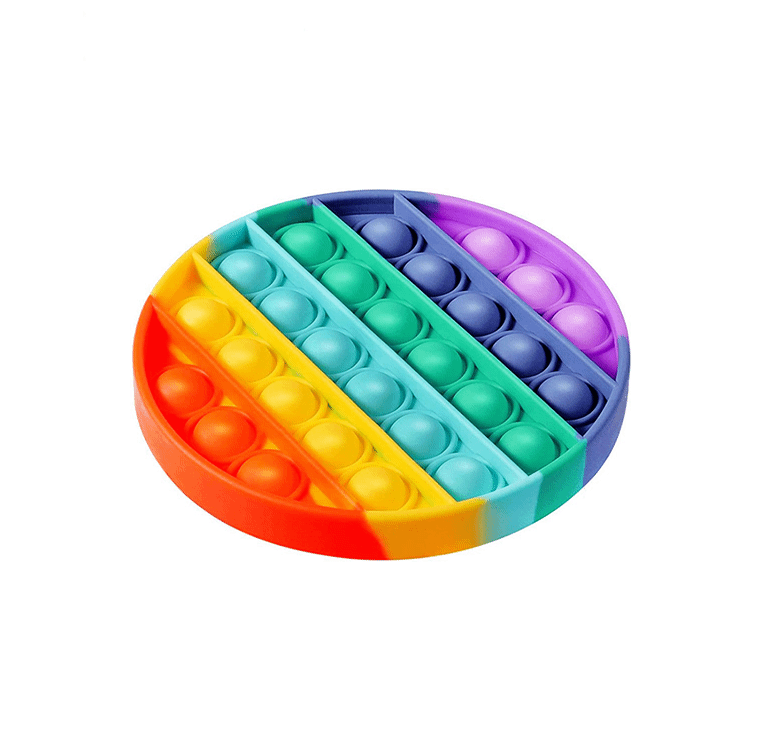 Pop it Fidget Toy Regenbogen - Bekannt von TikTok -Runden - Rainbow von Geeek