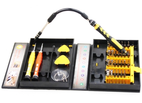 Professionelle 38-teiliger Werkzeug Toolkit für Smartphone und Tablet-Reparatur von Geeek
