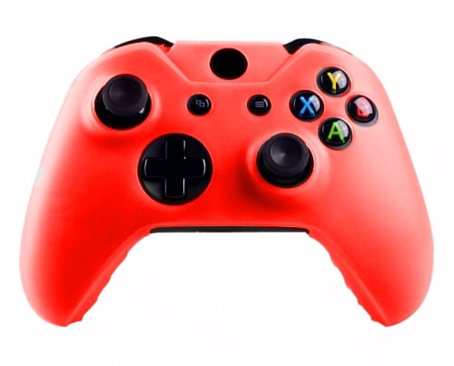 Silikonschutzhülle Cover Skin fur Xbox One (S) Controller – Rot von Geeek