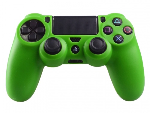 Silikonschutzhülle für PS4 Kontroller Cover Skin – Grün von Geeek