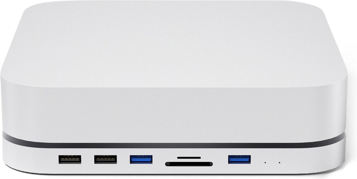 USB-C Hub - USB3.0 Dockingstation für Apple Mac mini (2018&2020 M1) inkl. 2,5“ SSD und HDD Gehäuse Silber von Geeek