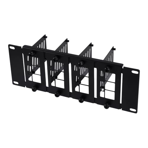 GeeekPi 25,4 cm (10 Zoll) 2U Rack Mount für Raspberry Pi 5/4B, kann bis zu 4 Stück Raspberry Pi 5/4B Boards, kompatibel mit DeskPi RackMate T0/T1/T2/10 Zoll Server Rack von GeeekPi