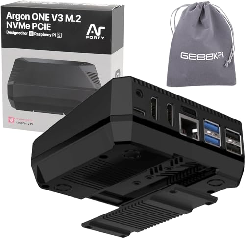 GeeekPi Argon One V3 M.2 NVME PCIE Gehäuse für Raspberry Pi 5 von GeeekPi