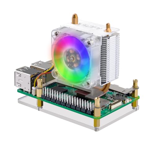 GeeekPi ICE Tower Cooler for Raspberry Pi 5, Raspberry Pi RGB Cooling Fan with Raspberry Pi Heatsink for Raspberry Pi 5 4GB/8GB von GeeekPi