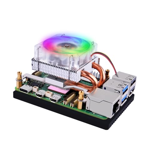 GeeekPi Ice Tower Cooler for Raspberry Pi 5, Pi 5 Aluminum Active Cooler with Cooling Fan for Raspberry Pi 5 4GB/8GB (Raspberry Pi 5 is NOT Included) von GeeekPi