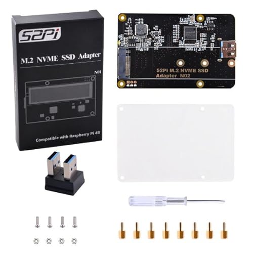 GeeekPi M.2 NVME SSD Storage Expansion Board for Raspberry Pi 4, Only Support M.2 NVME SSD (Raspberry Pi Board and M.2 NVME SSD NOT Included) von GeeekPi