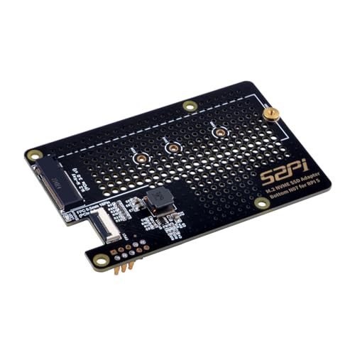 GeeekPi N07 M.2 PCIe to NVMe Bottom SSD Pip PCIe Peripheral Board for Raspberry Pi 5,Support M.2 Key-M NVMe SSD 2230/2242/2260/2280 (SSD and Pi5 Board Are not Included) von GeeekPi