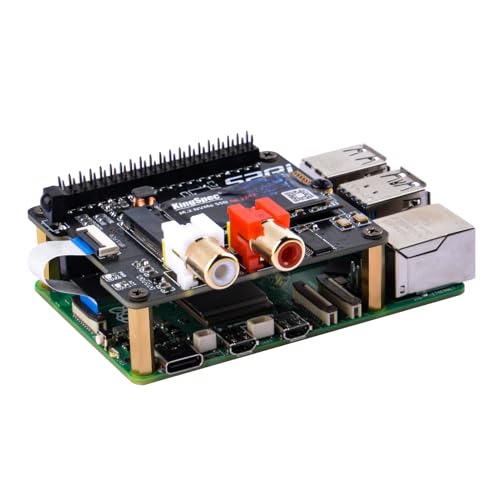 GeeekPi NVDAC PCIe to NVMe SSD Hat and DAC+ Standard, HiFi DAC for Raspberry Pi 5 (SSD and Pi5 Board Are not Included) von GeeekPi