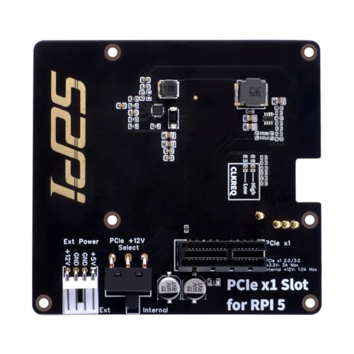 GeeekPi P02 PCIe Slot for Raspberry Pi 5,Convert The Raspberry Pi's PCIe into a PCIe x1 Slot, Support Network Interface Card von GeeekPi