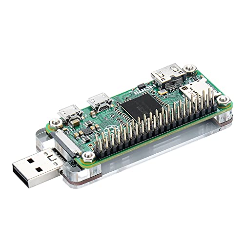 GeeekPi USB Dongle Erweiterungsplatine mit Gehäuse für Raspberry Pi Zero 2 W/Zero W/Zero, Vorder- und Rückseite können beide eingefügt Werden von GeeekPi
