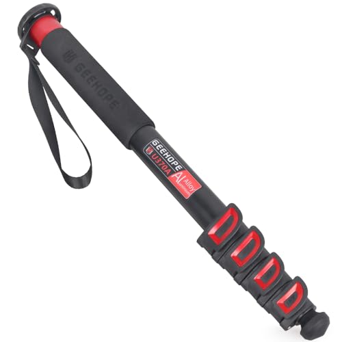 GEEHOPE U370A Kamera-Einbeinstativ, 168 cm, Aluminiumlegierung, 5-teiliges Bein, professioneller Video-Ständer für Canon, Nikon, GoPro, DSLR, DV, Video-Camcorder, maximale Belastung 12 kg GEEHOPE U370A Kamera-Einbeinstativ, 168 cm, Aluminiumlegierung, 5-teiliges Bein, professioneller Video-Ständer für Canon, Nikon, GoPro, DSLR, DV, Video-Camcorder, maximale Belastung 12 kg von Geehope