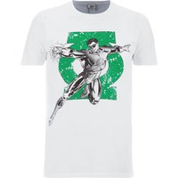 DC Comics Men's Green Lantern Punch T-Shirt - Weiß - M von Geek Clothing