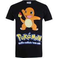 Pokemon Men's Charmander T-Shirt - Schwarz - M von Geek Clothing