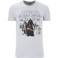 Star Wars Herren The First Order T-Shirt - Grau - L von Geek Clothing