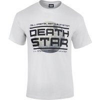 Star Wars: Rogue One Herren Death Star Logo T-Shirt - Weiß - L von Geek Clothing
