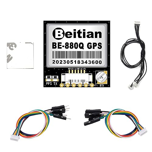 Geekstory BE-880Q GPS Module with Flash QMC5883L Compass GPS Antenna TTL Level 38400bps for Arduino Raspberry Pi Aircraft Pixhawk APM Flight Controller von Geekstory