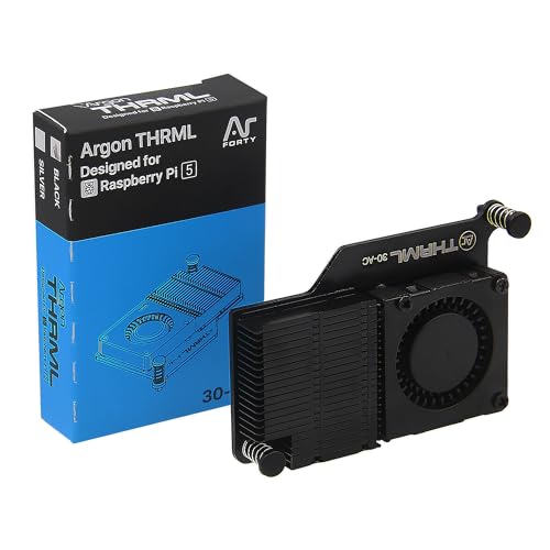 Geekworm Argon THRML 30mm Active Cooler for Raspberry Pi 5 - Black von Geekworm