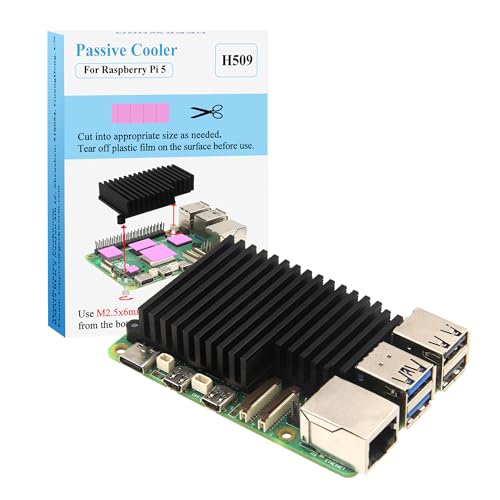 Geekworm Cooler for Raspberry Pi 5, Aluminum Passive Heatsink (H509) von Geekworm