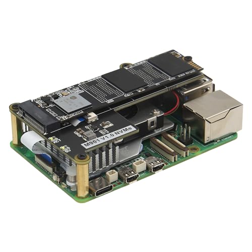 Geekworm M901 PCIe to M.2 Key-M NVMe SSD Pip PCIe Peripheral Board for Raspberry Pi 5 von Geekworm