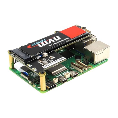 Geekworm M901 PCIe to M.2 Key-M NVMe SSD Pip PCIe Peripheral Board for Raspberry Pi 5 von Geekworm