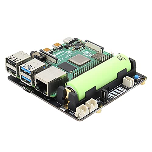 Geekworm Raspberry Pi 4 UPS X703, Ultra-compact 18650 UPS Shield with Auto Power On for Raspberry Pi 4 8GB/4GB/2GB Only von Geekworm